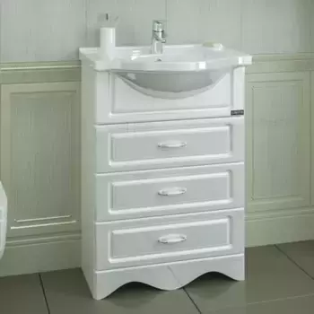 Тумба с раковиной напольная Санта Верона 60 белый