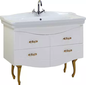 Тумба с раковиной Onika Адель 105 белый