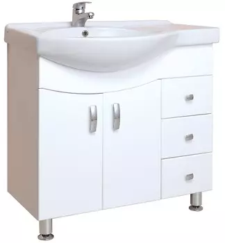 Тумба с раковиной Onika Эльбрус 82 R белый