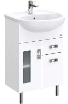 Тумба с раковиной Onika Кристалл 55 белый
