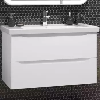 Тумба с раковиной Opadiris Элеганс 90 белая матовая
