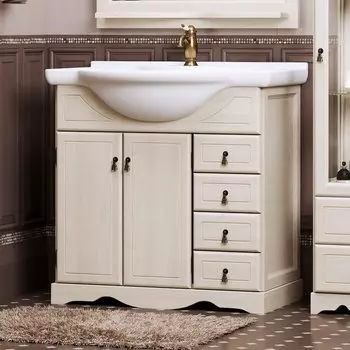 Тумба с раковиной Opadiris Клио 70 беленый бук