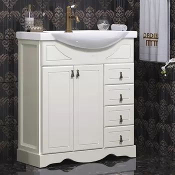 Тумба с раковиной Opadiris Клио 75 слоновая кость