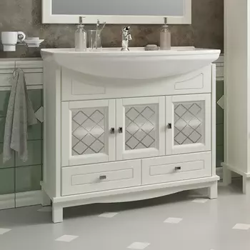 Тумба с раковиной Opadiris Омега 85 бежевый матовый