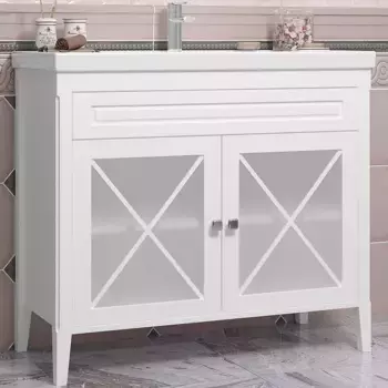 Тумба с раковиной Opadiris Палермо 100 белый матовый