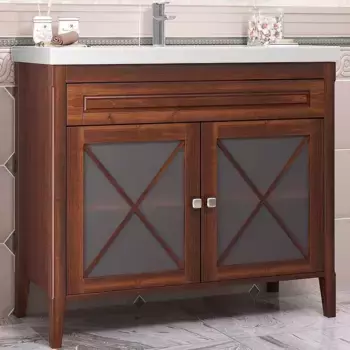 Тумба с раковиной Opadiris Палермо 100 светлое дерево