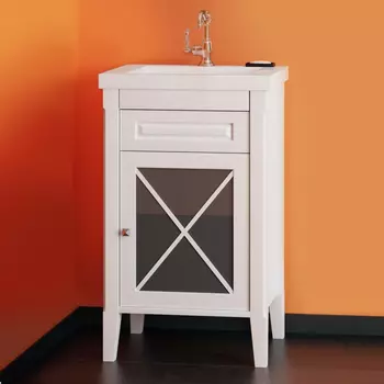 Тумба с раковиной Opadiris Палермо 50 R белый матовый