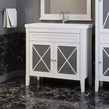 Тумба с раковиной Opadiris Палермо 90 белый матовый