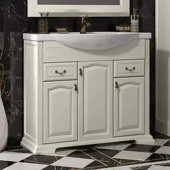 Тумба с раковиной Opadiris Риспекто 95 слоновая кость