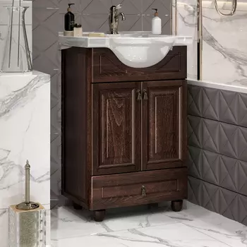 Тумба с раковиной Opadiris Тибет 50 нагал, с объемной филенкой