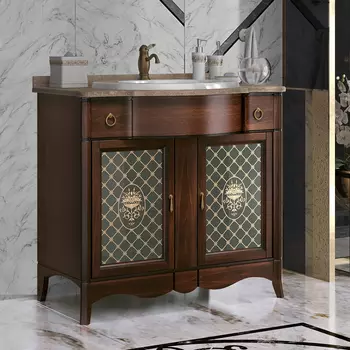 Тумба с раковиной Opadiris Виктория 90 орех