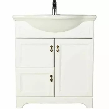 Тумба с раковиной Orange Классик 75 белая глянцевая