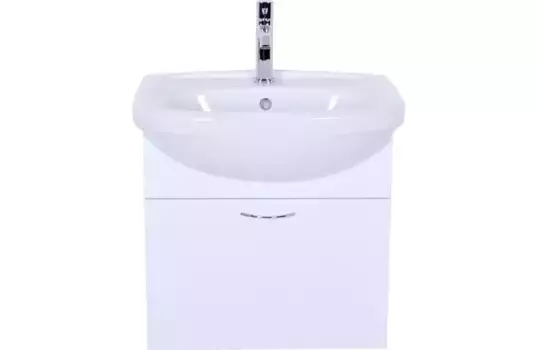 Тумба с раковиной Orange Лайт 50 белая глянцевая