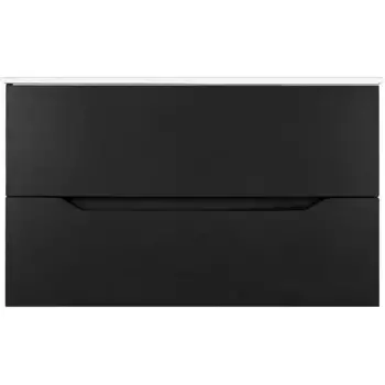 Тумба с раковиной Orange Line 100 черная матовая