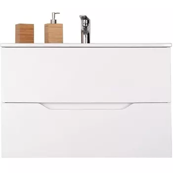 Тумба с раковиной Orange Line 80 белая матовая