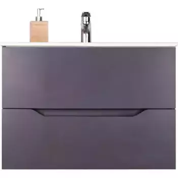 Тумба с раковиной Orange Line 80 серая матовая