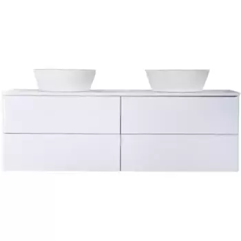 Тумба с раковиной Orange Otto 130 белая глянцевая