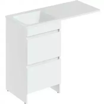 Тумба с раковиной Orange Sistema 110 левая белая