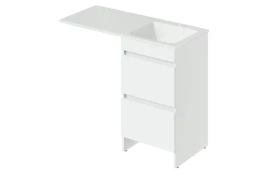 Тумба с раковиной Orange Sistema 110 правая белая