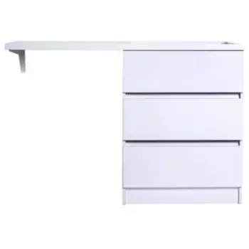 Тумба с раковиной Orange Sistema 130 белая глянцевая