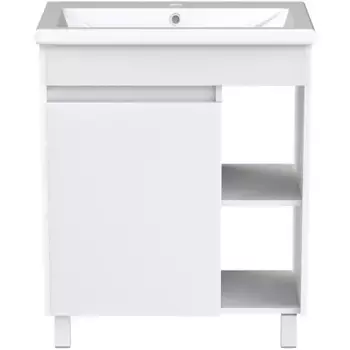 Тумба с раковиной Orange Topline-Line 60 белая глянцевая