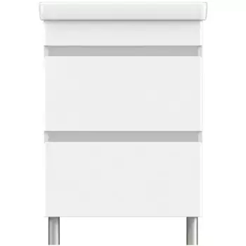 Тумба с раковиной Orange Topline-Lyon 60 белая глянцевая