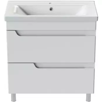 Тумба с раковиной Orange Topline-Milano 100 белая глянцевая