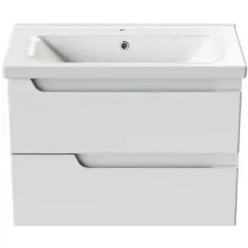 Тумба с раковиной Orange Topline-Milano 100 белая глянцевая