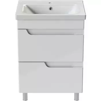 Тумба с раковиной Orange Topline-Milano 60 белая глянцевая