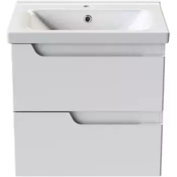 Тумба с раковиной Orange Topline-Milano 60 белая глянцевая