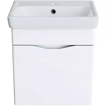 Тумба с раковиной Orange Topline-Monaco 50 белая глянцевая