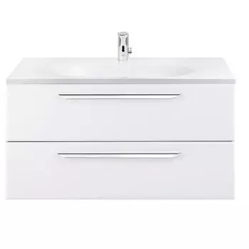 Тумба с раковиной подвесная Cezares Eco-Cer 77х50 белая