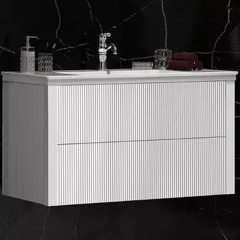 Тумба с раковиной подвесная Opadiris Рубинно 90 белый