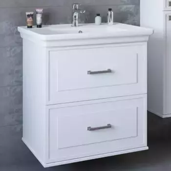 Тумба с раковиной подвесная Sanflor Модена 75 белая