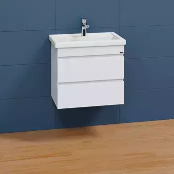 Тумба с раковиной подвесная Санта Марс 60 белый