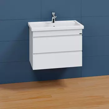 Тумба с раковиной подвесная Санта Марс 70 белый