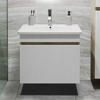 Тумба с раковиной Runo Модена 65 крафтовый дуб