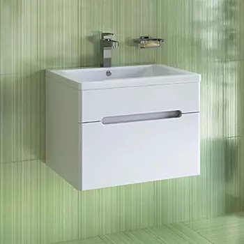 Тумба с раковиной Runo Парма 75 подвесная