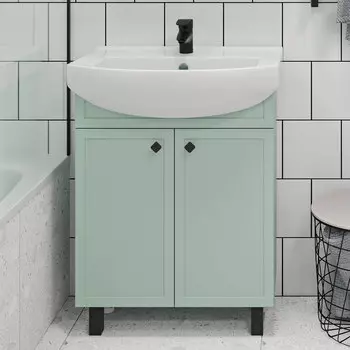 Тумба с раковиной Runo Римини 65 мята