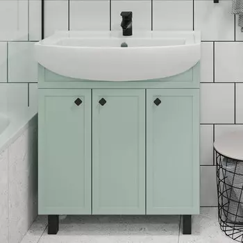 Тумба с раковиной Runo Римини 75 мята