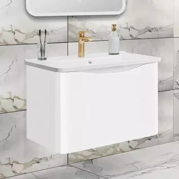 Тумба с раковиной Runo Тоскана 60 белая