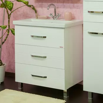 Тумба с раковиной Sanflor Анкона 70 белая