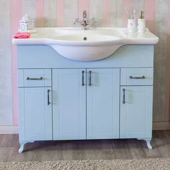 Тумба с раковиной Sanflor Глория 105 серая