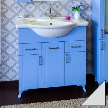 Тумба с раковиной напольная Sanflor Глория 85 белый