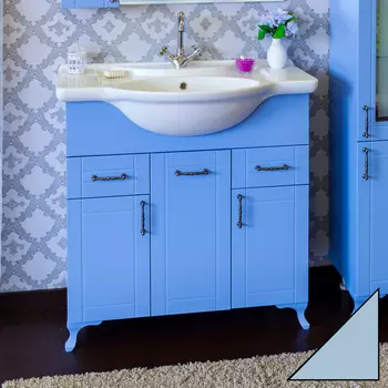 Тумба с раковиной Sanflor Глория 85 серая