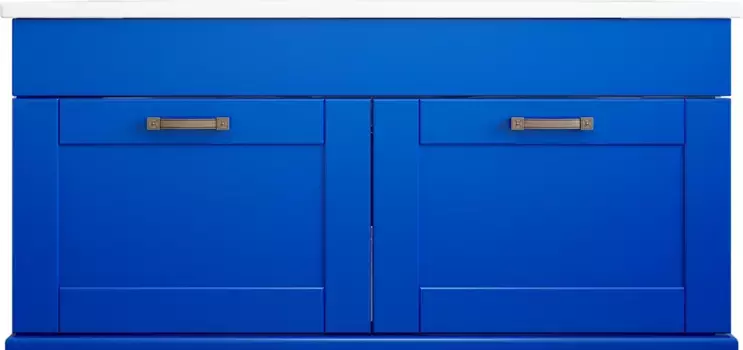 Тумба под раковину подвесная Sanflor Ванесса 95 синий