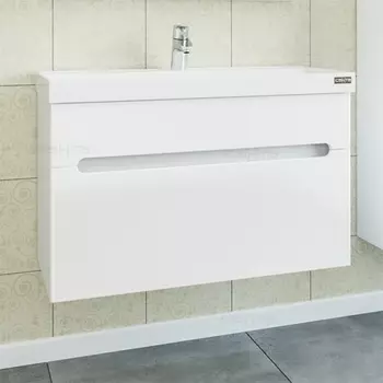 Тумба с раковиной СанТа Лондон 80 подвесная