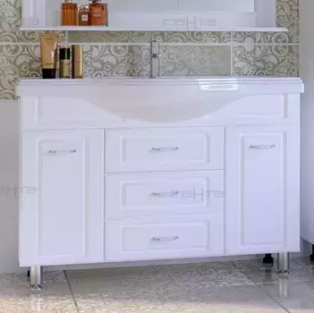 Тумба с раковиной Санта Монарх 120 белый