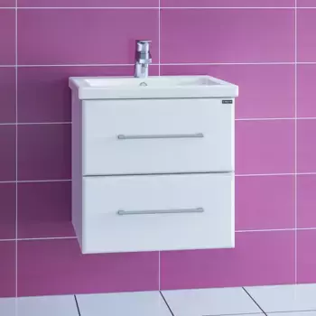 Тумба с раковиной Санта Омега 50 белый