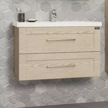 Тумба с раковиной Санта Венера 80 светлое дерево